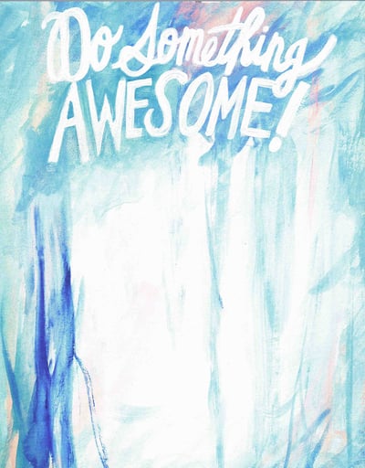 Image of Thimblepress "Do Something Awesome" notepad