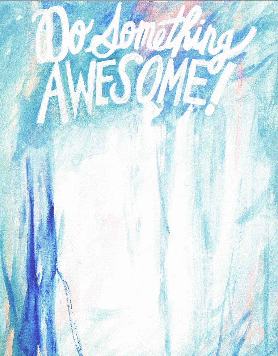Image of Thimblepress "Do Something Awesome" notepad