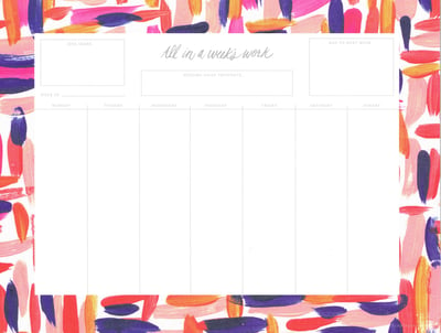 Image of Thimblepress weekly desk planner