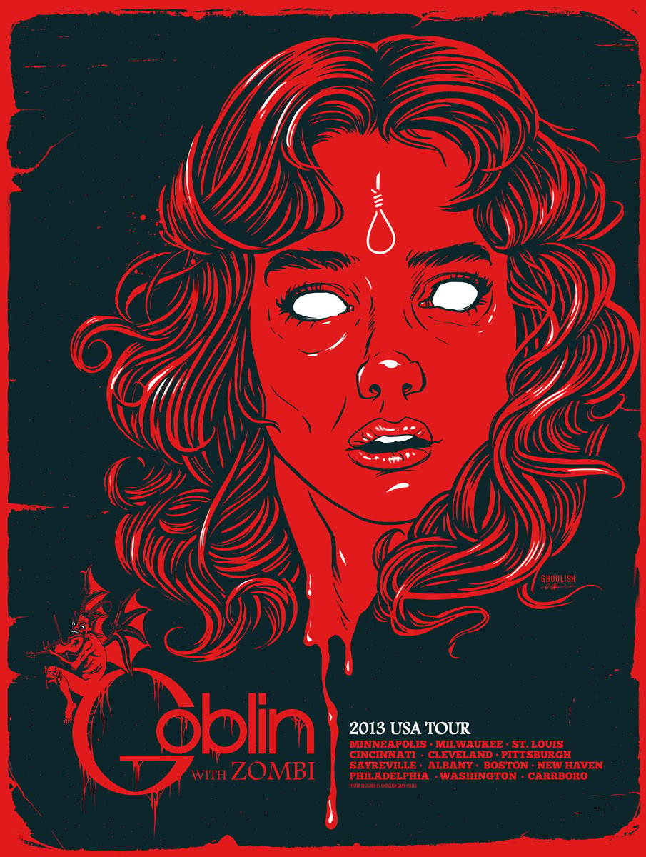 Goblin 2013 Tour poster | Gary Pullin