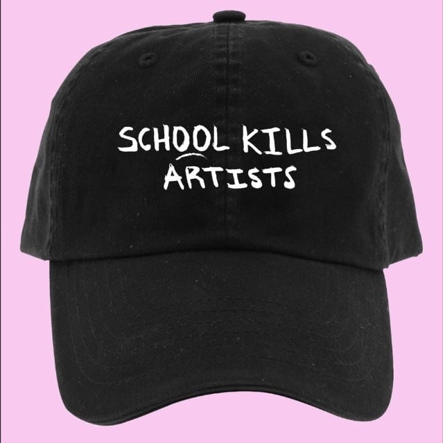 Image of " School Kills Artists " hat