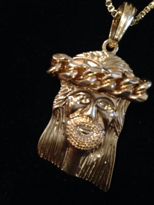 Image of Angel with Bling Wing / Jesus piece with Link Crown