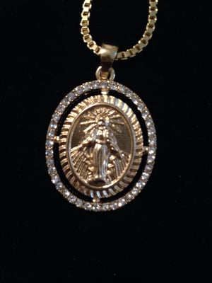 Image of Gold Mary pendant