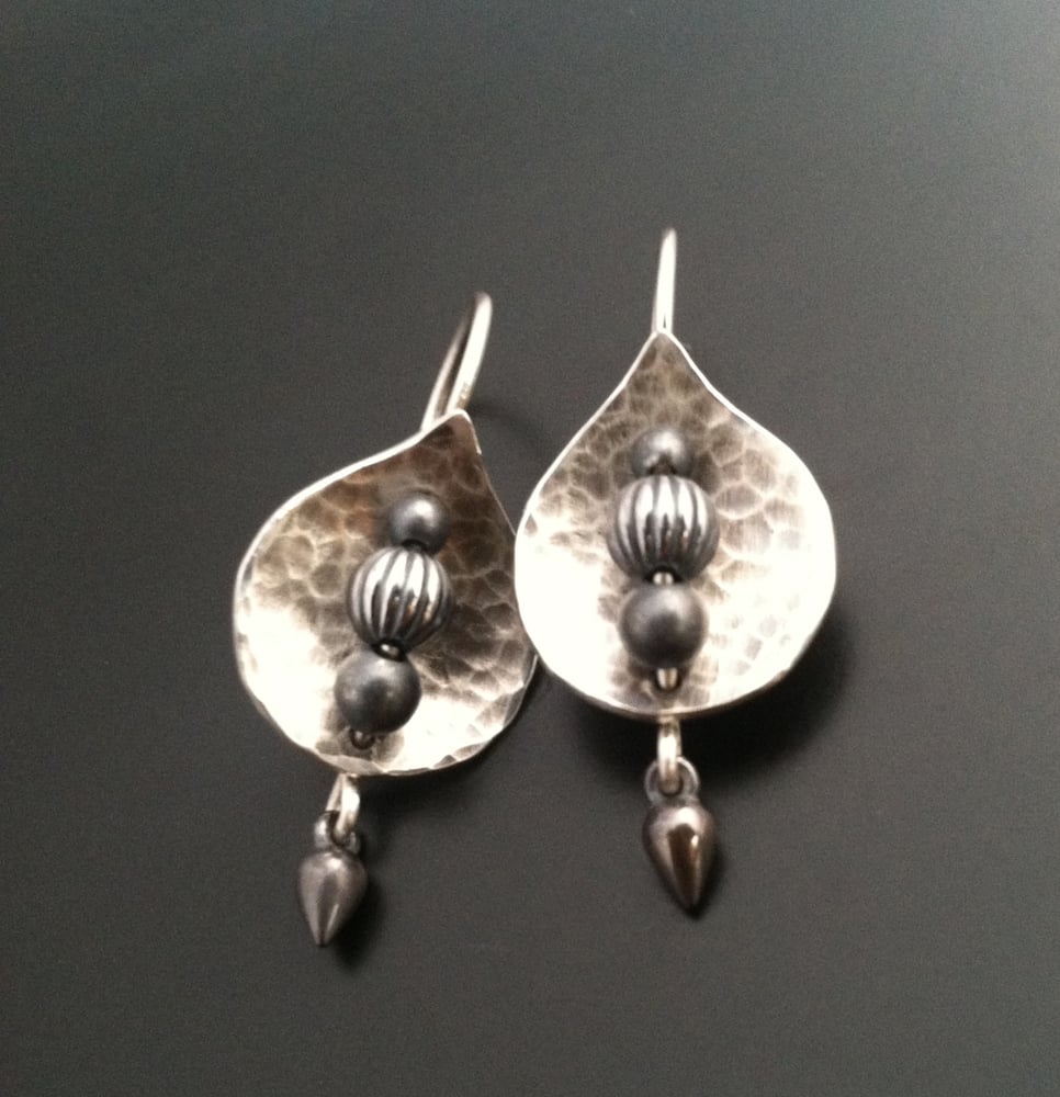 Image of Leaf Shield Earrings *click for options*