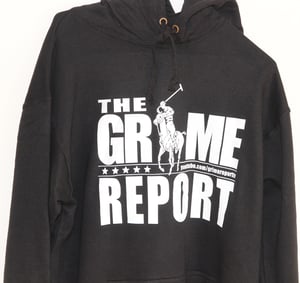 Image of Grime Report Hooded Top (Black) [Sold OUT]