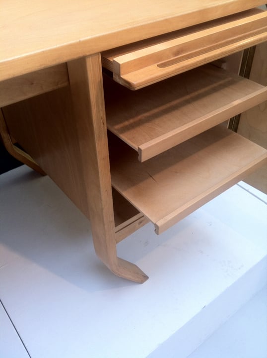 Image of 1950s Dutch Bent Ply Desk