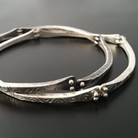 Image 4 of Square Wire Bangle with Clasp