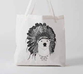 Image of Canvas Animal Tote