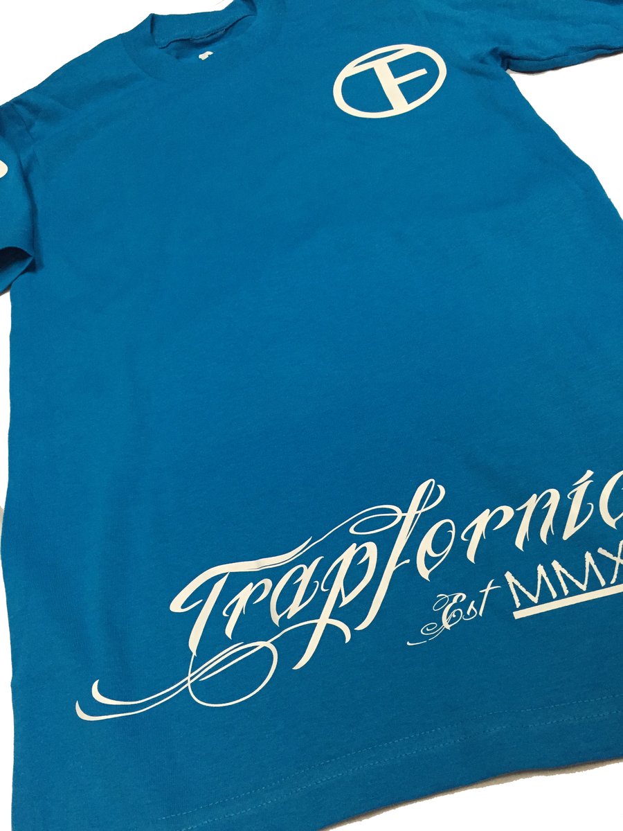 Image of TRAPfornia Logo Tee - Turquoise 