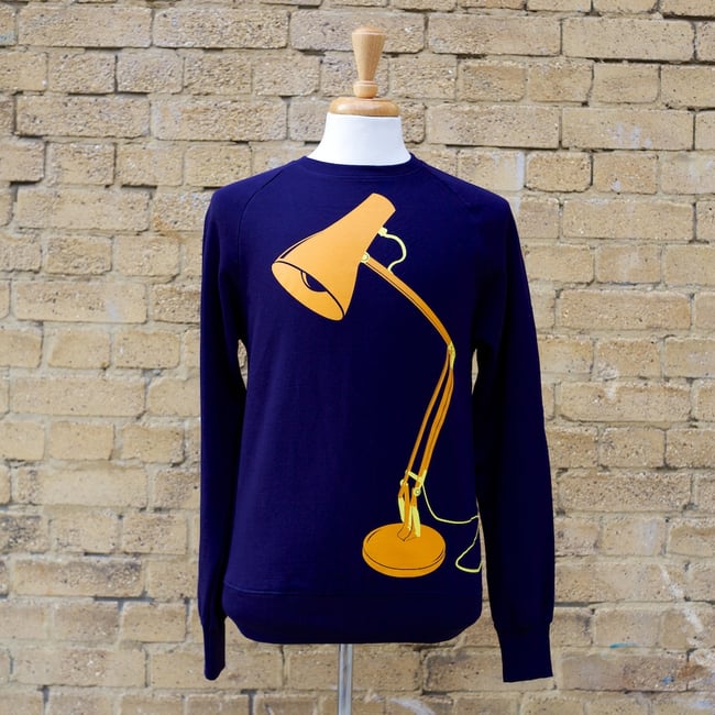 S,XL Lamp sweatshirt in navy