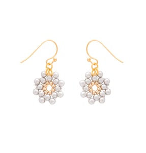 Image of Dove Pearl Daisy Earrings