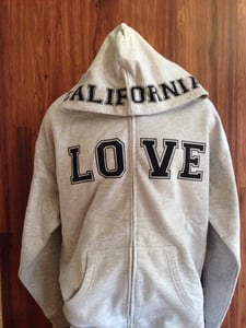 Image of Ladies - California Love Gray Zip up hoody
