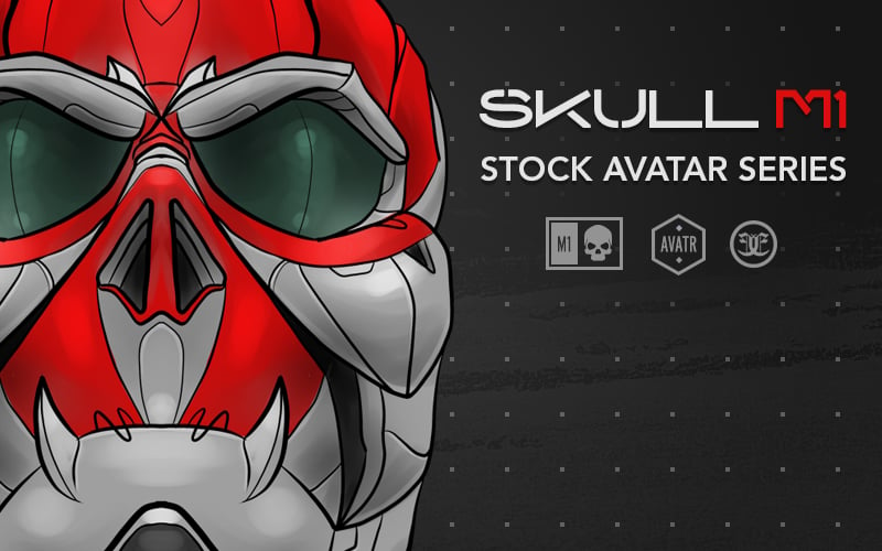 Image of "Skull M1" Stock Avatar Art