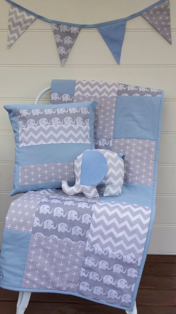 Image of Blue & Grey Elephant Collection