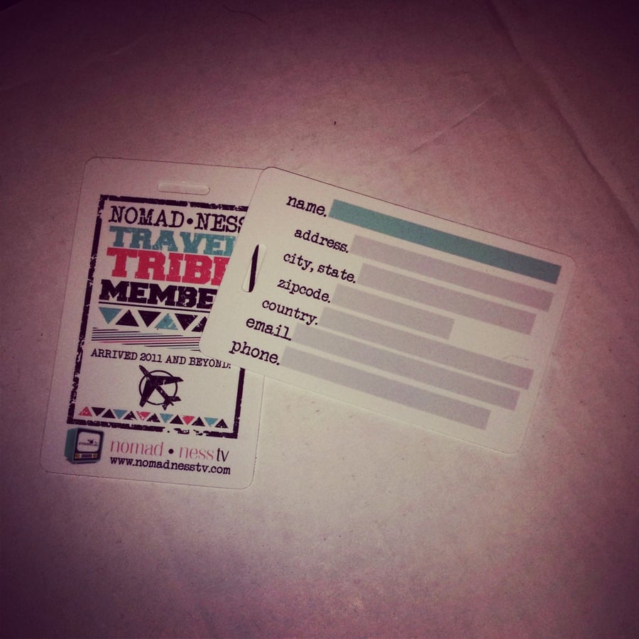 Image of Nomadness Logo Luggage Tag