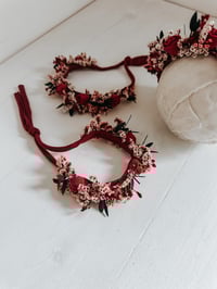 Image 11 of Festive red roses wreath halo