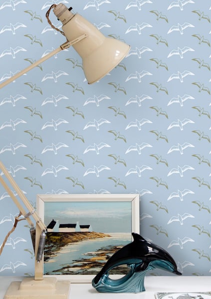 Image of Gulls Wallpaper - British Lichen
