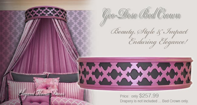 Image of Geometric Series Geo-Dese "Crowning Touch" Bed Crown - Click to Enlarge