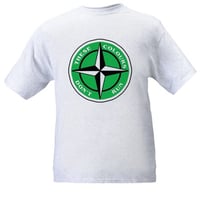 Image 2 of These Colours Don't Run Green & Black Star Design T-Shirt.
