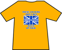 Image 3 of These Colours Don't Run Birmingham Zulus On Tour T-Shirt. Casuals T-shirt, Hooligans T-Shirt