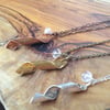 Secret Message Necklace. Personalized Message. Choose your finish.