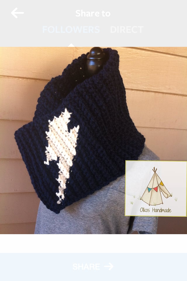 Image of OKC Thunder Inspired Scarves / Cowls