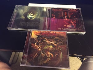 Image of Slamophiliac / Spilling Entrails / Clitoral Putrescence CDs [IN STOCK]