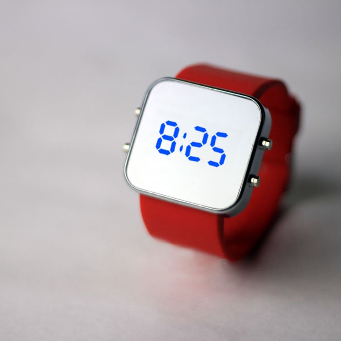 Image of Red Silicon Watch