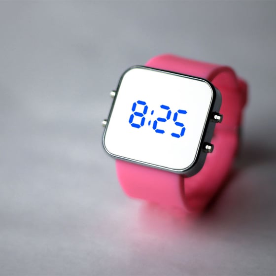 Image of Pink Silicon Watch