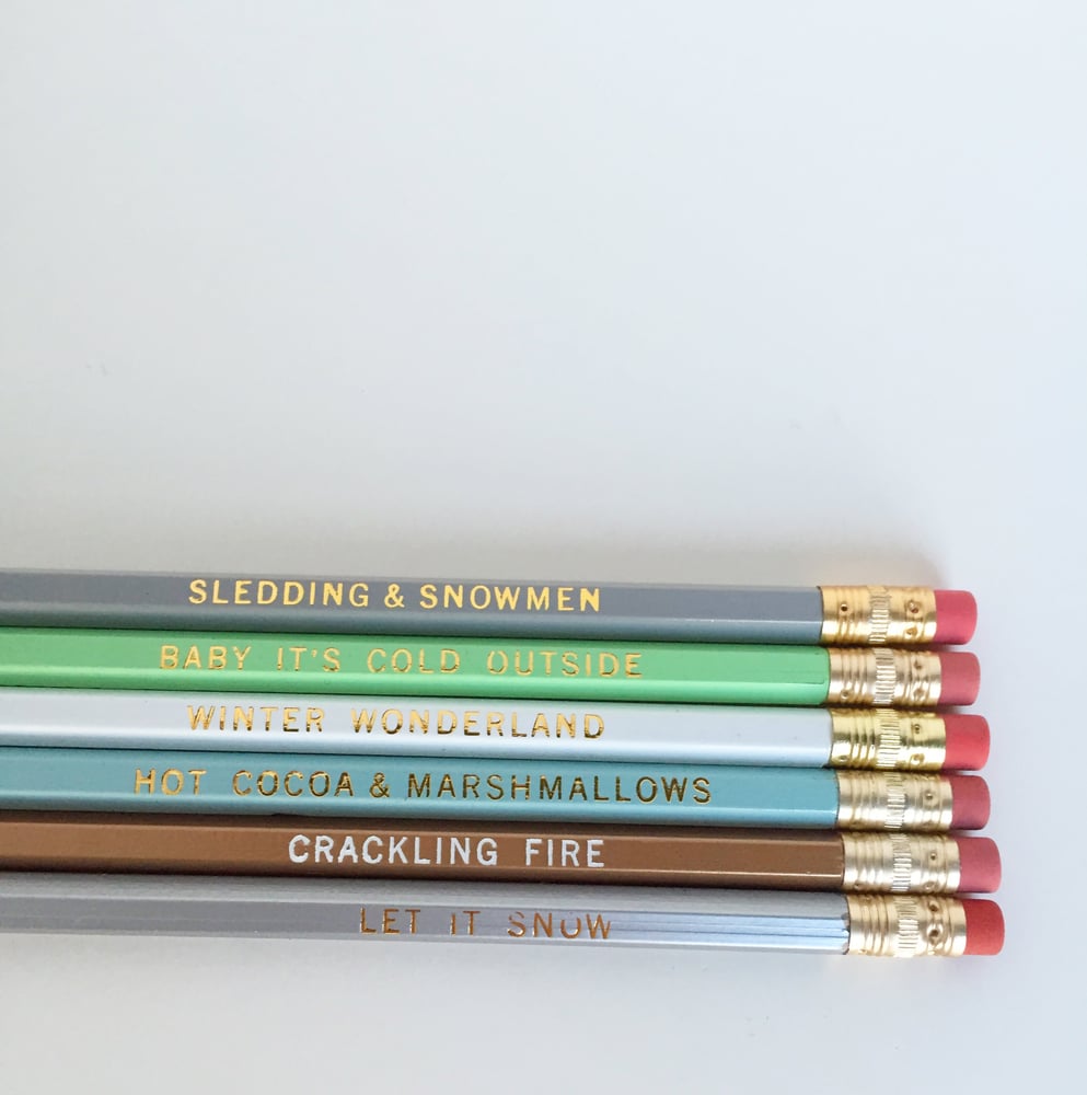 Image of Pencil Set :: Winter Wonderland