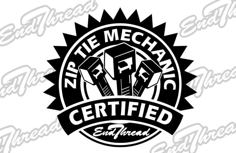 Image of Zip Tie Mechanic Certified Decal