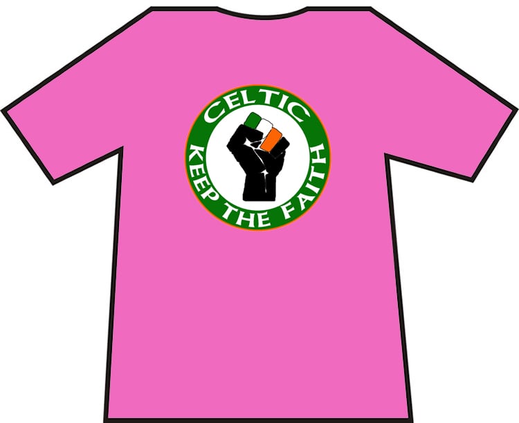 Celtic Keep The Faith Ultras/Casuals T-shirts.