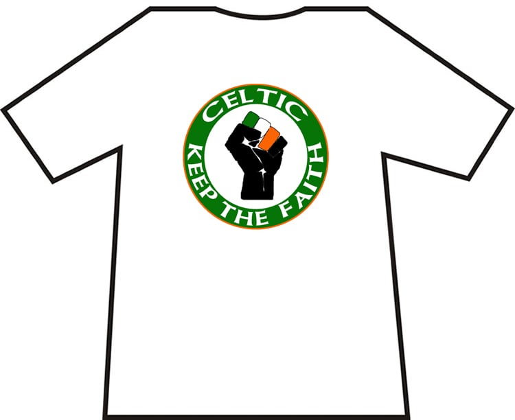 Celtic Keep The Faith Ultras/Casuals T-shirts.