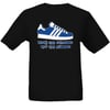 Blue & White Made For Standing Not Running T-Shirt. Casuals/Ultras/Hooligans.
