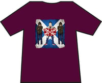 Image 1 of Hearts 3 Casuals With Flag T-shirts. Casuals T-shirts.