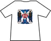 Hearts 3 Casuals With Flag T-shirts. Casuals T-shirts.