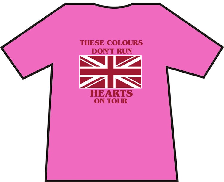 These Colours Don't Run. Hearts On Tour. Casual's T-Shirts.