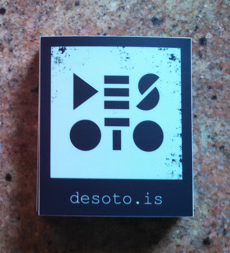 Image of DeSoto Sticker "Negative"