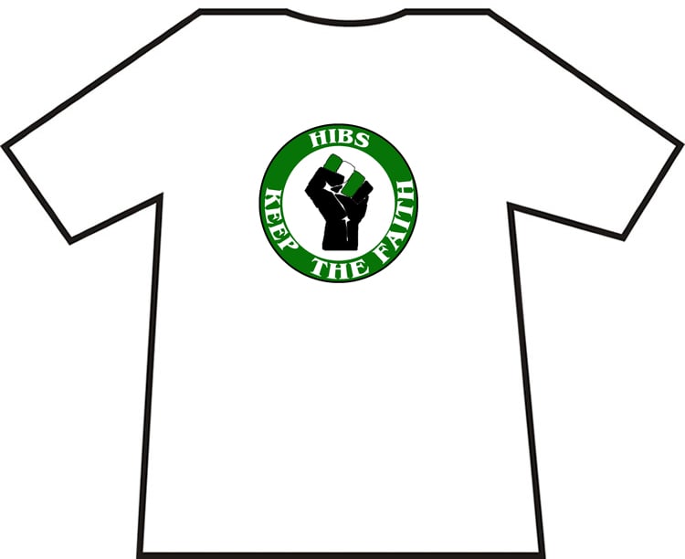Hibs, Hibernian, Keep The Faith T-Shirts.