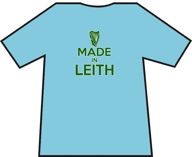 Hibs, Hibernian, Made In Leith T-Shirts.