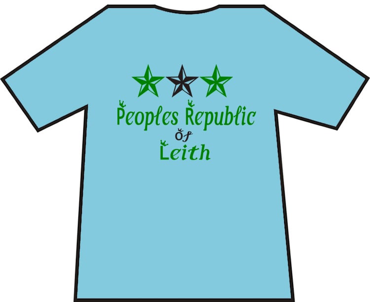 Hibs, Hibernian, Peoples Republic Of Leith T-shirts.