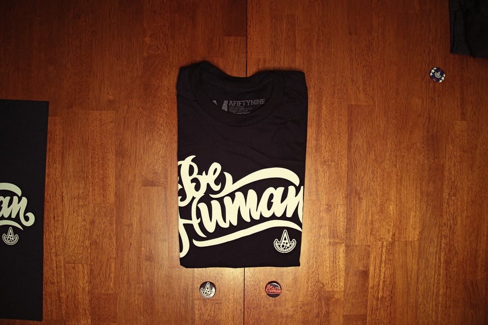 Image of "Be Human" Black T-Shirt