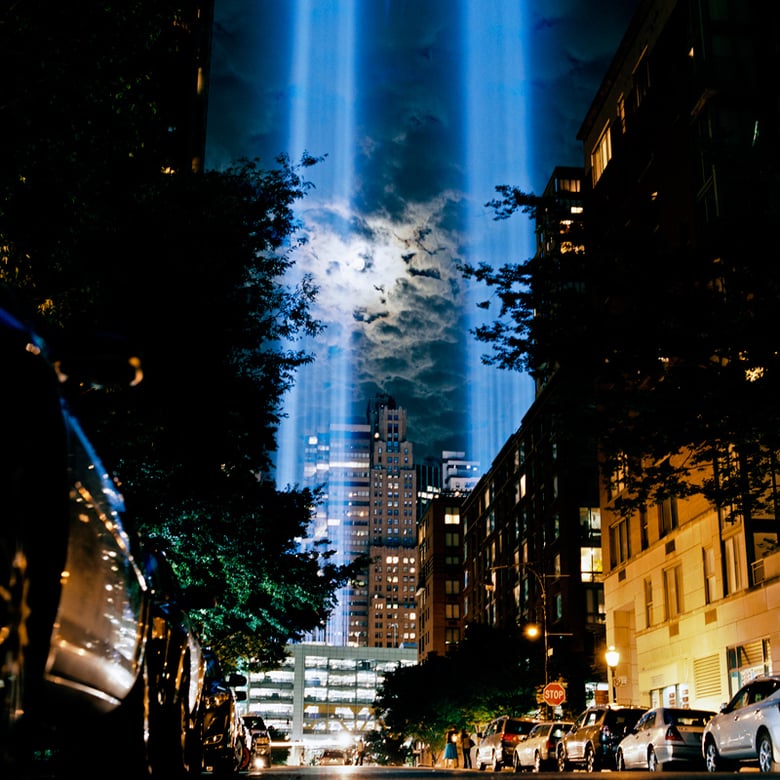 Image of Tribute in Light - 11/09/11 #2 <br> 30 x 30 cm