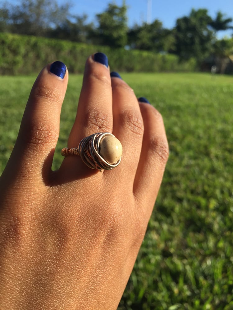 Image of Antique Bone Ring 