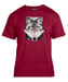 Image of Gray Wolf cardinal red t-shirt