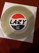 Image of Lazy- party city b/w silence in crisis, boys in the bathroom 7" repressing