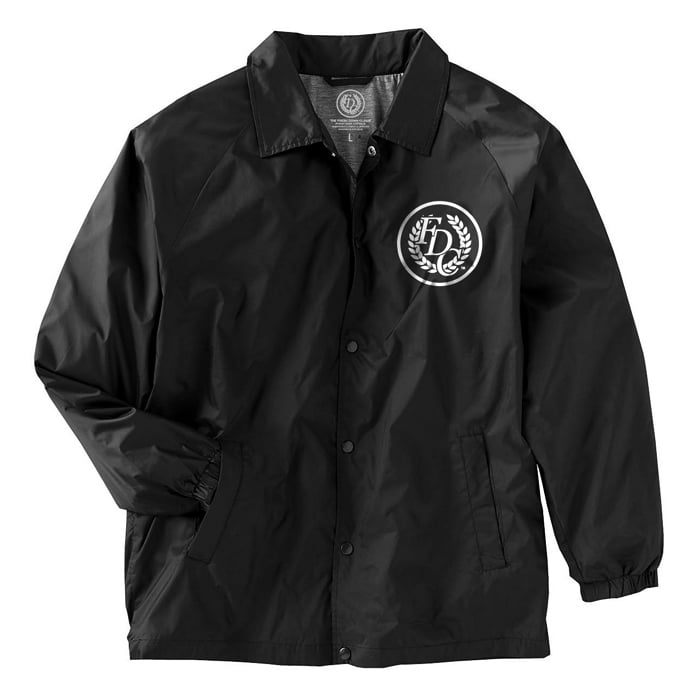 Image of Wreath Logo Coaches Jacket [Black]