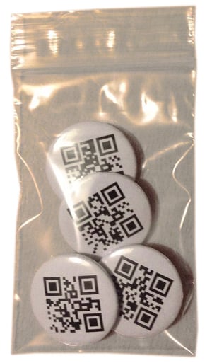 Image of Abusive QR Code Badges (limited edition)