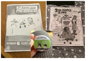 Image of 2nd Hand Zine - issue 1 & 2 + badge bumper pack!