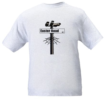 Hibs, Hibernian, Easter Road Sign CCTV, Casuals, Football Hooligans T-shirt